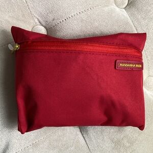 Mandarina Duck Travel size make up case, Red, NEW, stocking stuffer